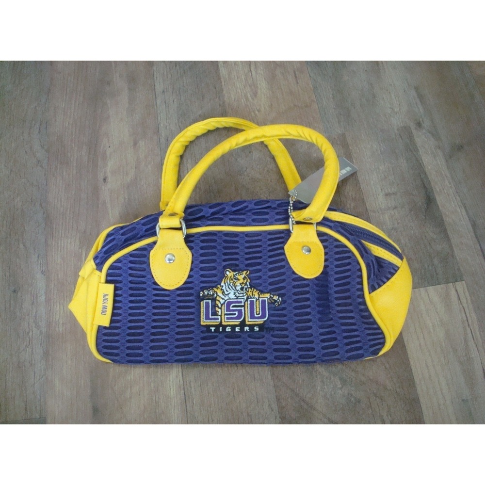 LSU TIGERS 8X12 Game Day Purse Pouch BAG HANDBAG TOTE HAND VINTAGE